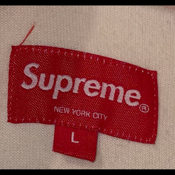 Pink velour SUPREME pullover size L - Picture 3 of 6